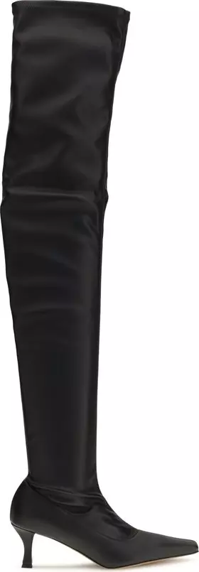 Black Polyurethane Over The Knee