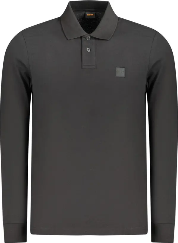 Black Cotton Men's Polo Shirt