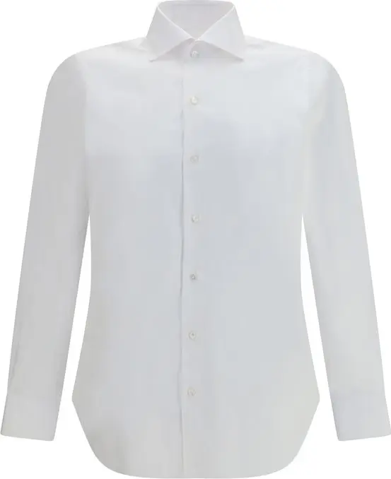 White Cotton Dress Shirt