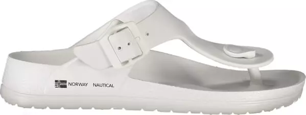 White Plastic Women Ciabatta