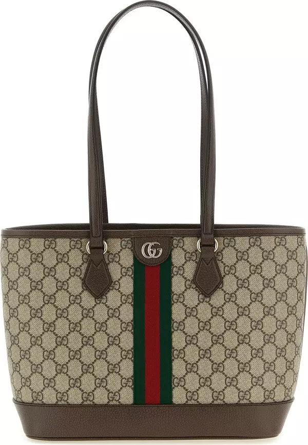 Brown Polyethylene Tote Bag