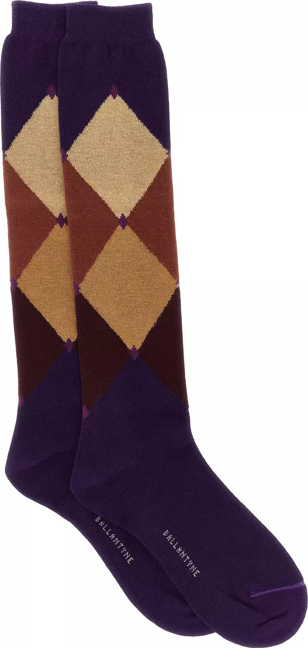Purple Cotton Socks