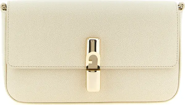 White Calfskin Crossbody Bag
