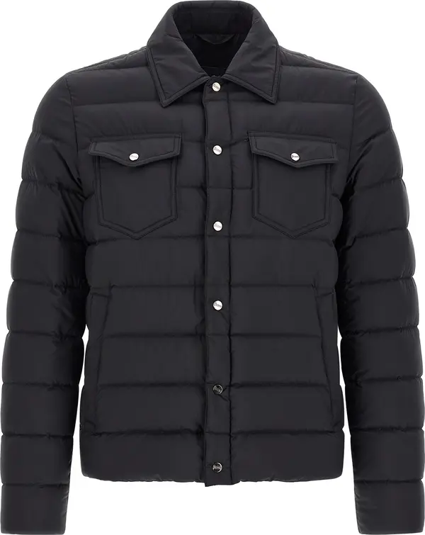 Black Polyamide Full-Length Jacket