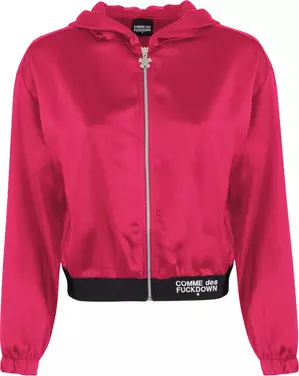 Fuchsia Polyester Sweater