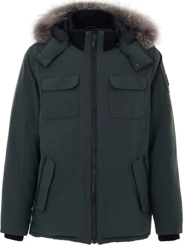 Green Nylon Parka