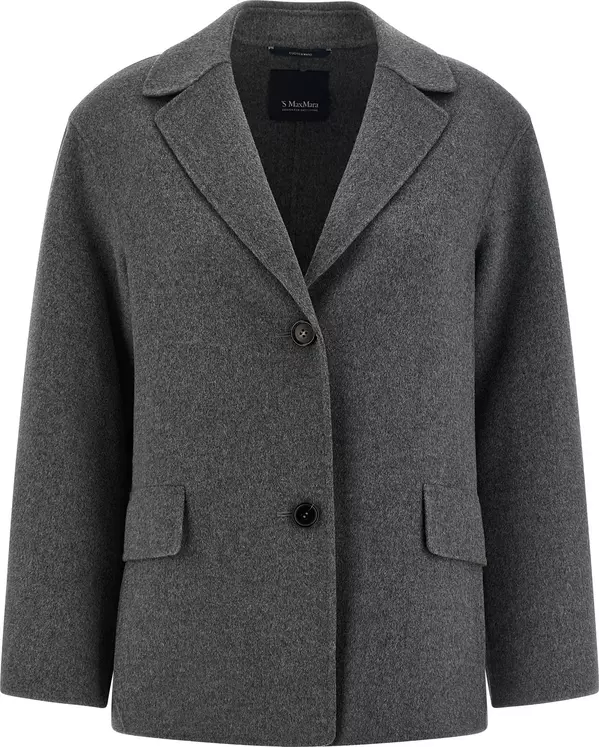 Gray Virgin Wool Blazer