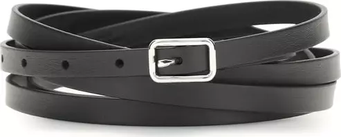 Black Calf Leather Bos Taurus Belt