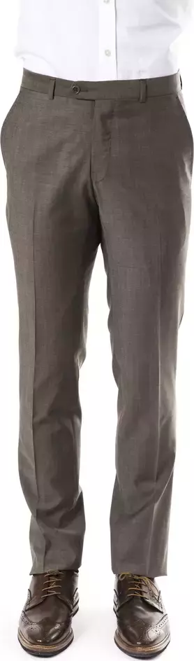 Gray Wool Mens Suit Pant
