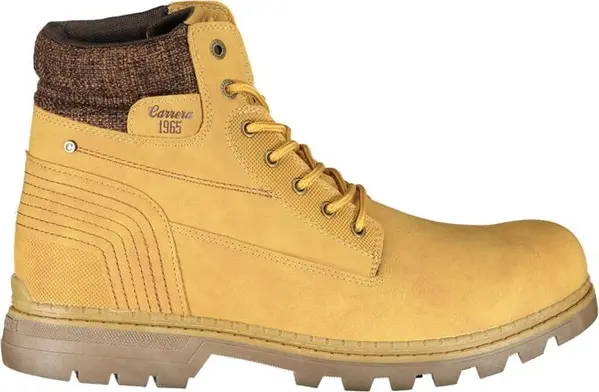Giallo Poliestere Mens Stivaletto