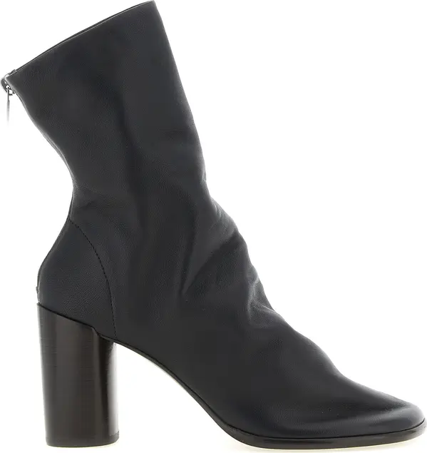 Brown Lamb Leather Ankle Boots