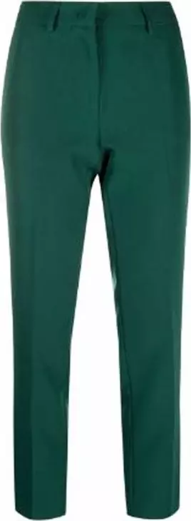 Bicolor Elastane Casual Pants