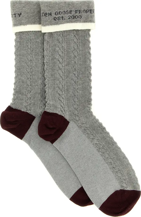 Gray Cotton Socks