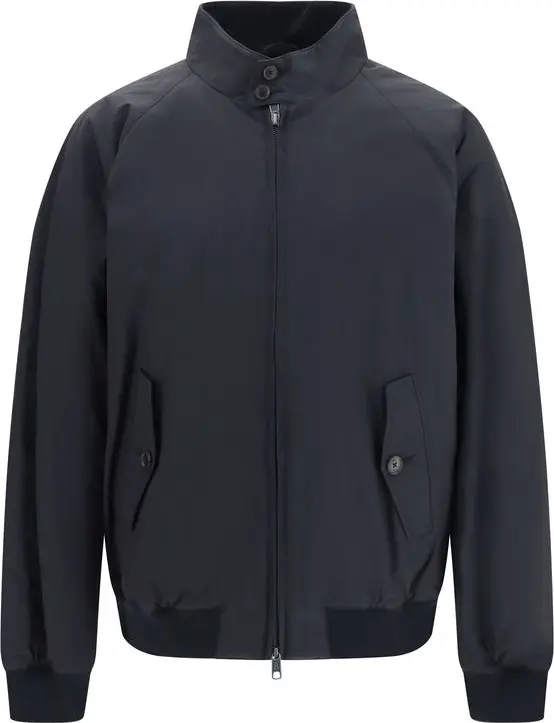 Black Polyester Bomber