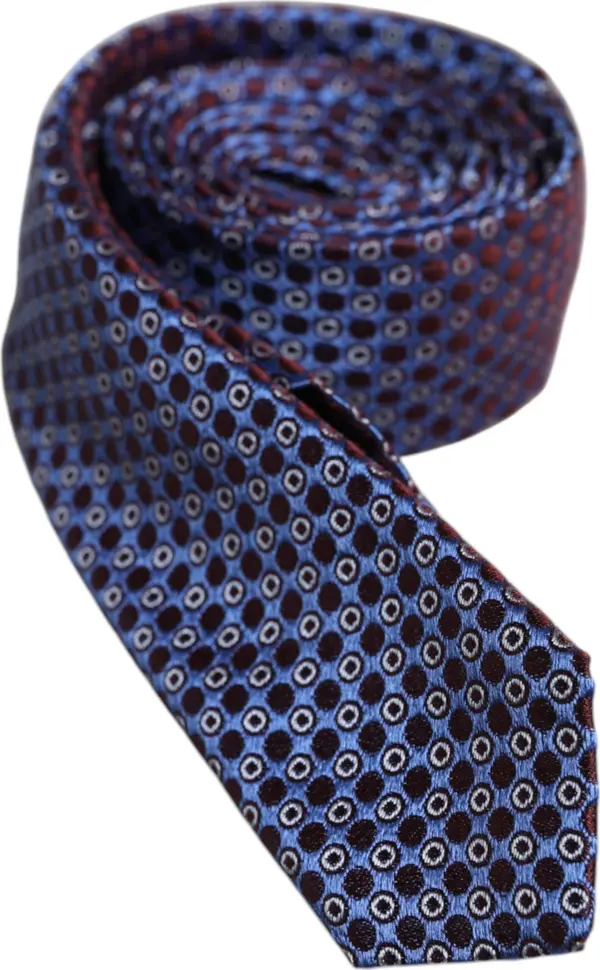 Multicolor Circles Silk Adjustable Necktie Tie