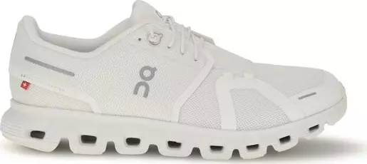 White Recycled Polyester Athletic Sneakers