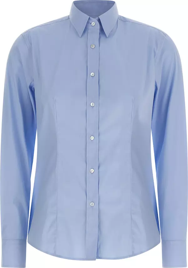 Blue Cotton Blouse