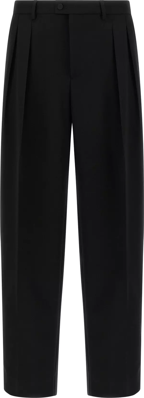 Black Virgin Wool Dress Pants