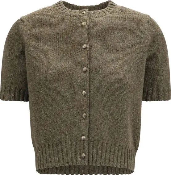Bicolor Cashmere Cardigan