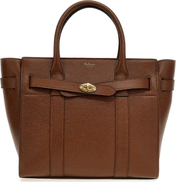 Brown Bovine Leather Tote Bag