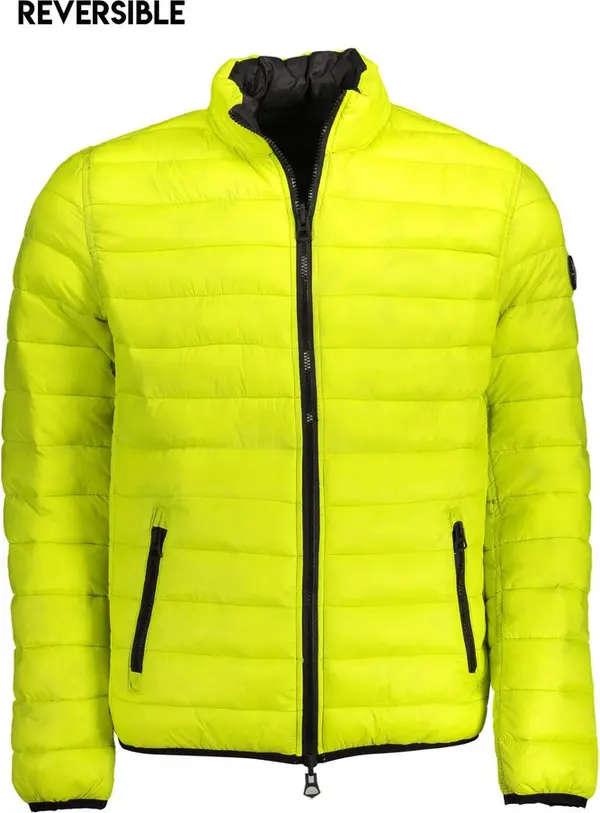 Yellow Nylon Men's Jacket