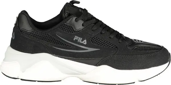 Black Polyurethane Men Sneaker