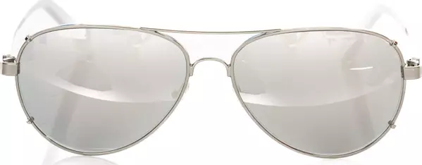 Silver Metallic Fiber Men's Sunglass