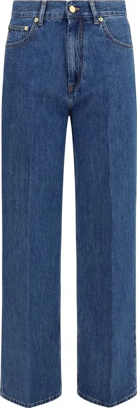 Blue Cotton Relaxed Fit Jeans
