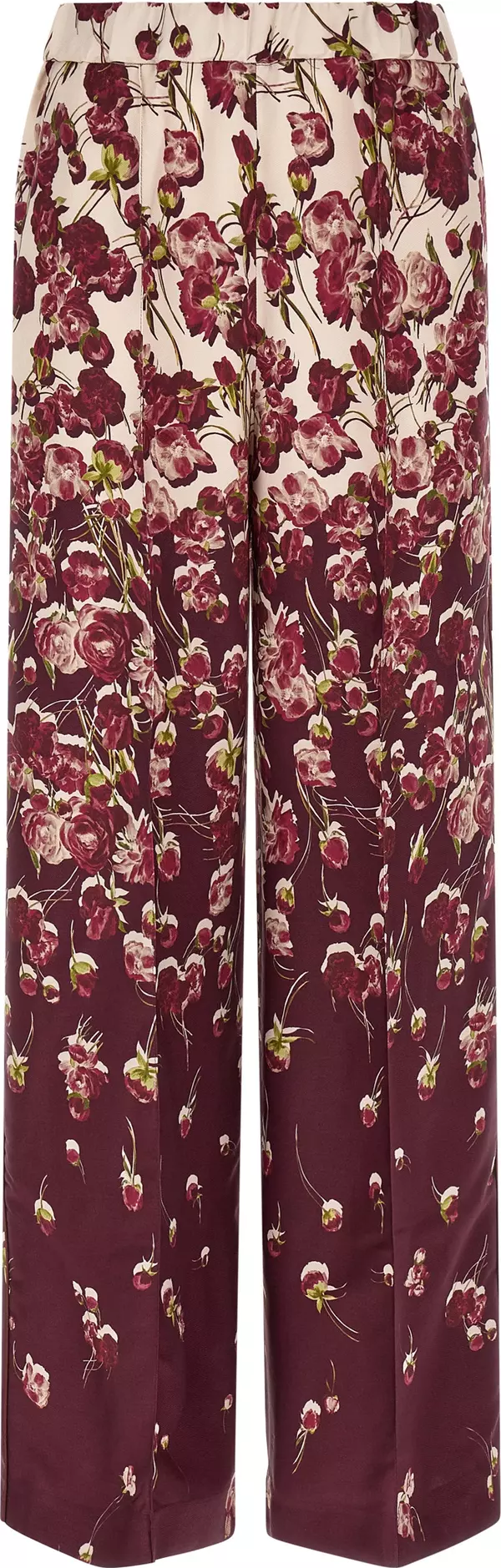 Multicolor Viscose Casual Pants