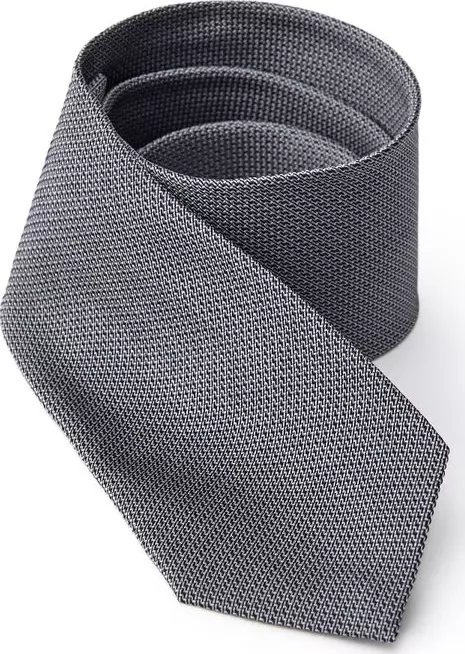 Gray Silk Tie