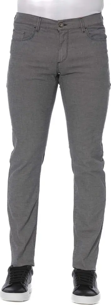 Gray Cotton Men's Pants