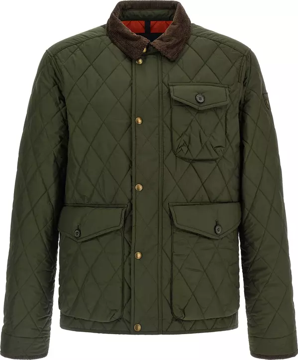 Bicolor Polyester Full-Length Jacket