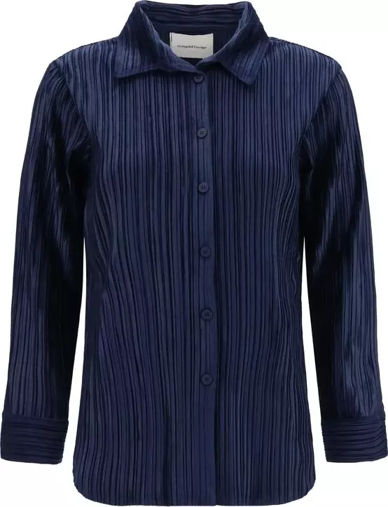 Blue Polyester Shirt