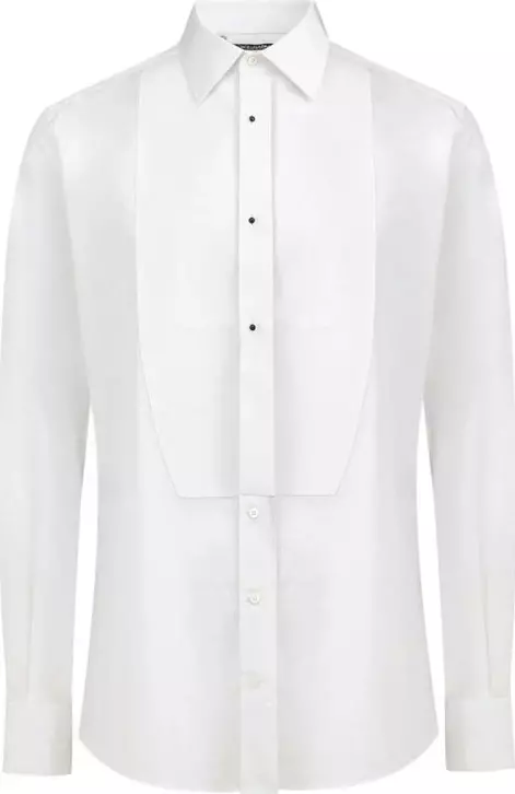 White Cotton Dress Shirt
