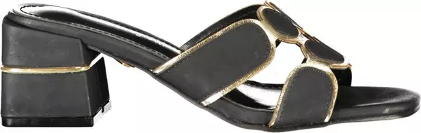 Black Polyurethane Women's Sandal