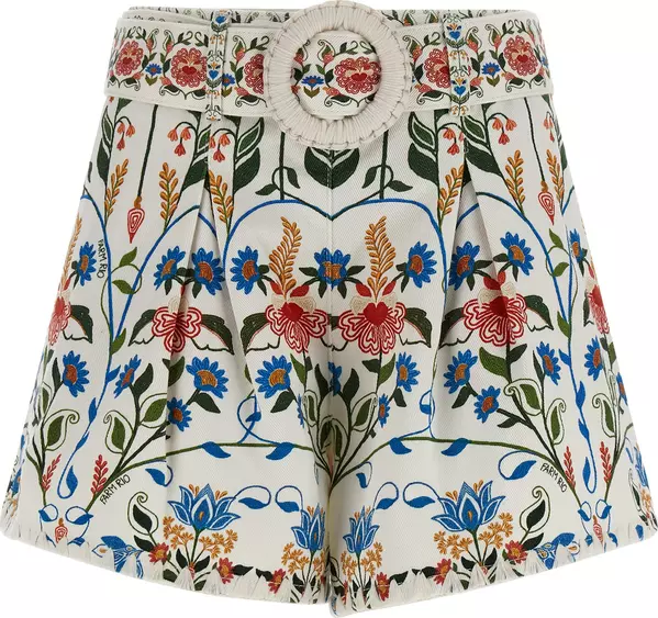 Multicolor Cotton Bermuda Shorts