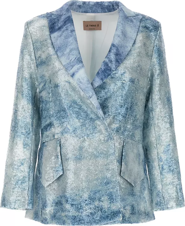 Blue Polyester Blazer