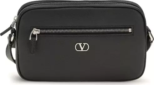 Black Calf Leather Bos Taurus Shoulder Bag