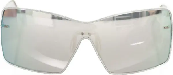 Silver Metallic Fiber Women Sunglasses