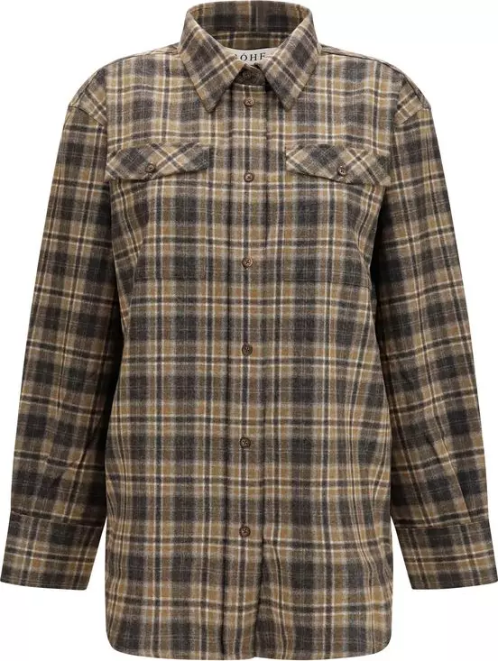 Multicolor Wool Oves Aries Pattern Shirt
