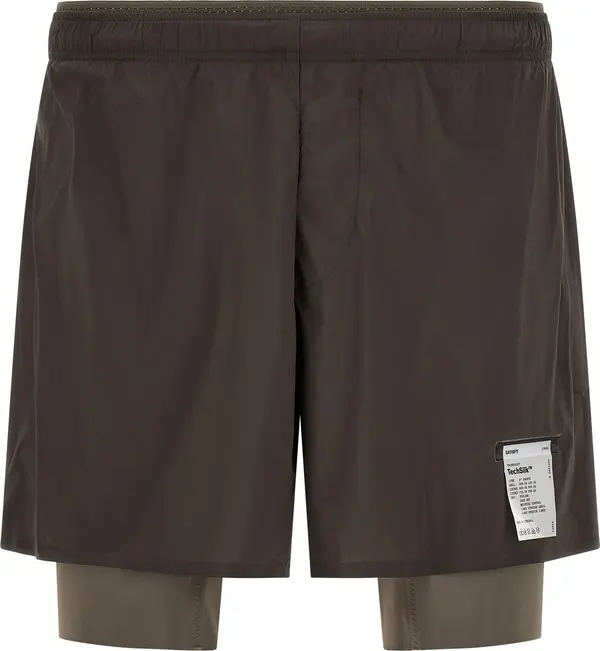 Gray Nylon Bermuda Shorts