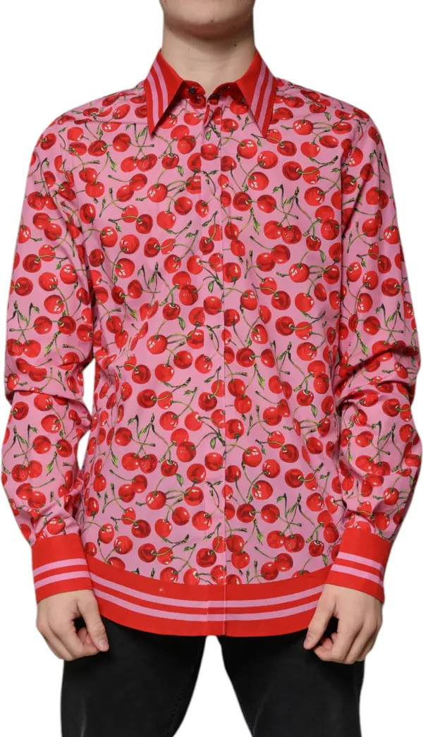 Pink Cherry Cotton Formal MARTINI Dress Shirt