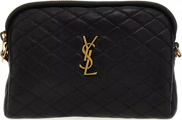 Black Lamb Leather Crossbody Bag