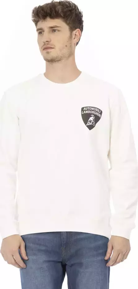 White Cotton Men's Sweater