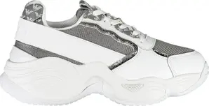 White Polyester Sneaker