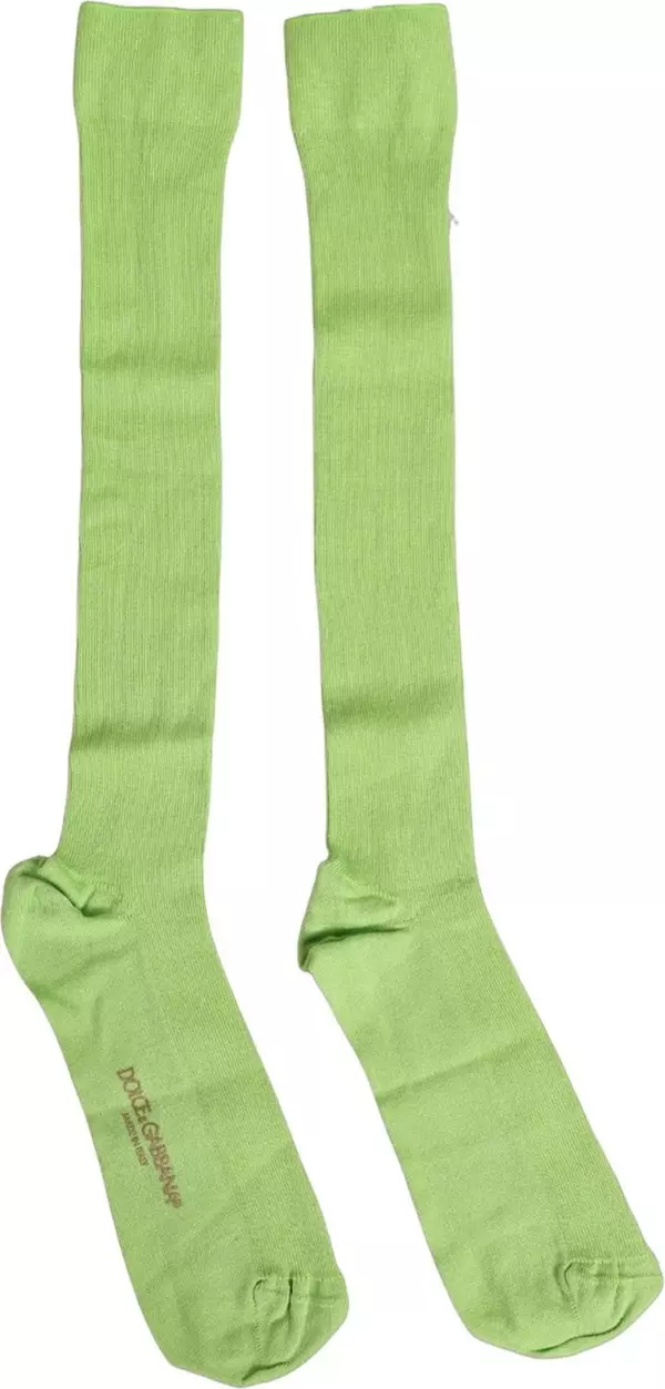 Men Green Viscose Over The Calf Accessory Socks