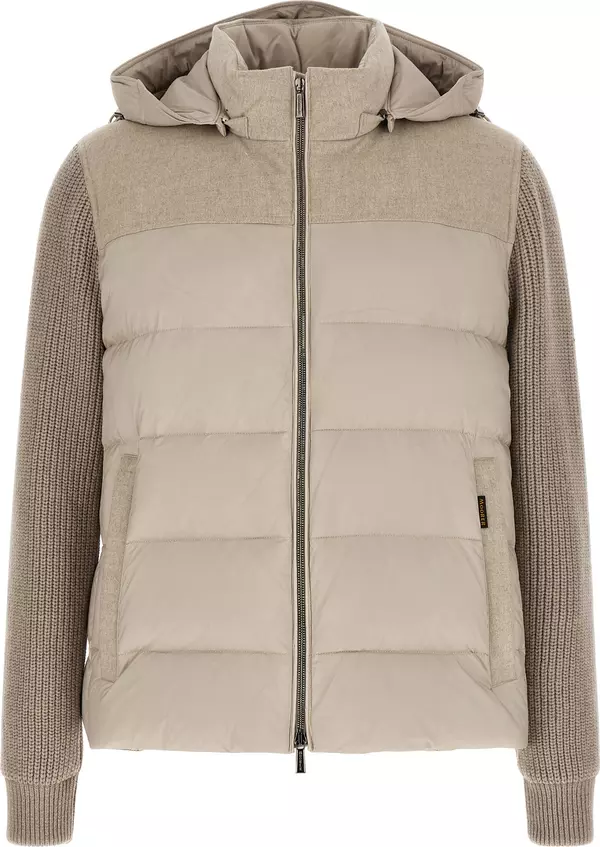 Beige Wool Full-Length Jacket