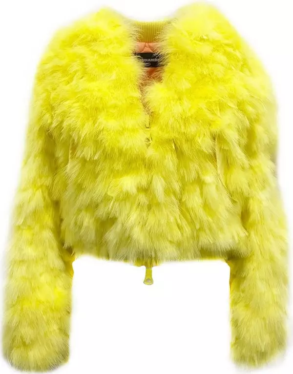 Multicolor Feather Bomber