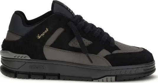 Black Calf Leather Bos Taurus Athletic Sneakers
