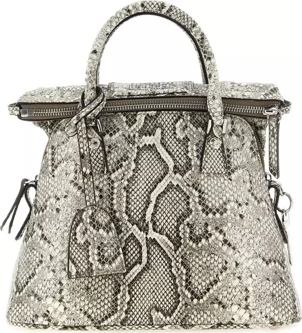 Gray Goatskin Shoulder Bag